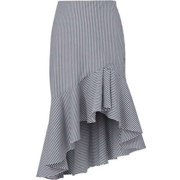 INTERMIX Dresses & Skirts - Intermix Cascading striped ruffled skirt
